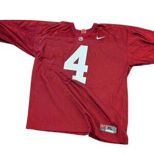 Alabama Crimson Tide #4 Nike Football Jersey – XL – Worn by Jalen Milroe, T.J. Y